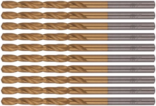 Сверло HSS по металлу титановое покрытие 3.5мм (уп.10шт) FIT 34135 фото 4