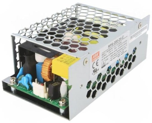 Источник питания AC-DC med, 201.6Вт, вход 80…264V AC, 47…63Гц /113…370В DC, выход 24В/5.9…8.4A (без вентилятора/с вентилятором), изоляция 4000V AC, в кожухе 103.4х62х40 мм, -30…+70С | код RPS-200-24-C | MeanWell Источник питания AC-DC med, 201.6Вт, вход 80…264V AC, 47…63Гц /113…370В DC, выход 24В/5.9…8.4A (без вентилятора/с вентилятором), изоляция 4000V AC, в кожухе 103.4х62х40 мм, -30…+70С | код RPS-200-24-C | MeanWell