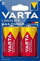 Батарея Varta LongLife Max Power Alkaline D LR20 (2шт) блистер | код 1987946 | VARTA