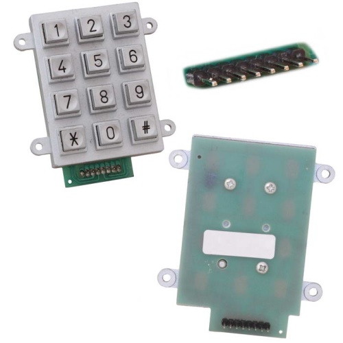 Клавиатура цифровая антивандальная влагозащищённая RUICHI RB509, цинковое покрытие с хромированием | код 113010 | Ruichi