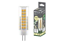 Лампа светодиодная G4-5 Вт-230 В-3000 К, SMD, 16x55 мм TDM | код SQ0340-0216 | TDM