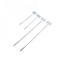 Стяжка пластиковая нейлоновая с площадкой для маркировки 3,6х205мм, белая, 100шт | код TWT-CVM-205 | TWT