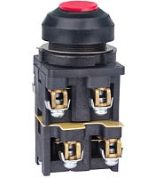 Выключатель кнопочный КЕ-082 У2 исп.4, красный, 1з+3р, цилиндр, IP54, 10А ,660В (ЭТ) | код ET529355 | Электротехник