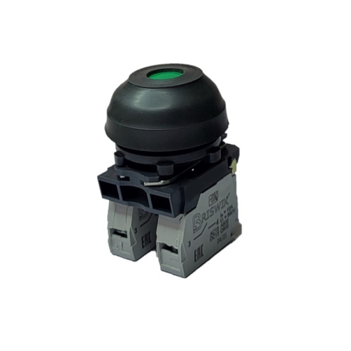 Выключатель Briswik КЕ 081/4м зеленый 1но+0нз Цилиндр с наружным протектором IP66 УХЛ2 10А | код aZ-DB-3Ai-0311 | Briswik