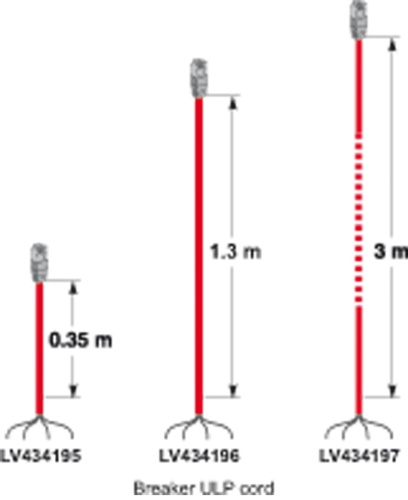 КАБЕЛЬ ULP CORD L= 0,35 М ДЛЯ NT, NW | код. LV434195 | Schneider Electric 