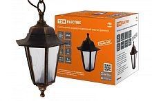 Светильник садово-парковый НСУ 06-60-001 шестигр., подвес, пластик, расс.пластик, бронза TDM | код SQ0330-0773 | TDM