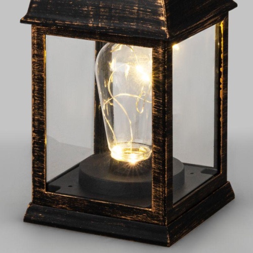 Фонарь декоративный 10.5х10.5х22.5см тепл. бел. со свечкой корпус бронз. Neon-Night 513-053 фото 5 Фонарь декоративный 10.5х10.5х22.5см тепл. бел. со свечкой корпус бронз. Neon-Night 513-053 фото 5