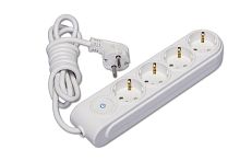 Удлинитель 4х7м с заземл. 16А IP20 с выкл. защ. шторки Makel N4310073