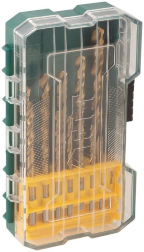 Набор сверл HSS пометаллу титановое покрытие 13шт (1.5-2-2.5-3-3.2-3.5-4-4.5-5-5.5-6-6.5-8мм) FIT 34216 фото 5