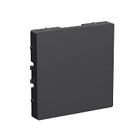 ATLASDESIGN ЗАГЛУШКА без суппорта для многопостовых рамок, БАЗАЛЬТ | код ATN001409 | Systeme Electric