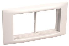 Рамка 4мод. Праймер с суппортом бел. 60мм | код CKK-40D-RSU4-060-K01 | IEK