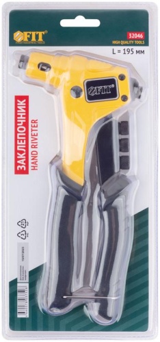 Заклепочник Профи, для заклепок из нерж.стали 2.4-4.8 мм (195 мм) | код 32046 | FIT фото 3