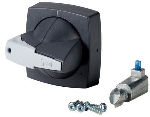 Рукоять D-типа, монтаж на дверь, под ось 6х6, серая, K2SDG/P | код 1818034 | EATON