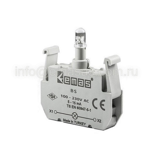 Блок-контакт подсветки BS | код BS | EMAS Блок-контакт подсветки BS | код BS | EMAS