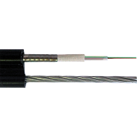 ВО кабель, бронированный стал. лентой, самоподвесной, с тросом, GYXTC8S, PE, внешний, 8 х OS2 | код LAN-OFC-GYXTC8S08S21 | LANMASTER