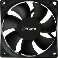 Вентилятор для корпуса Digma DFan-80 80х80x25 черный 3-pin 4-pin (Molex) 23дБ Ret | код 1867342 | DIGMA
