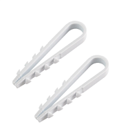 Дюбель-хомут ДХК-10 для круглого кабеля 5-10мм нейлон белый (10шт) TDM | код SQ0539-0024 | TDM