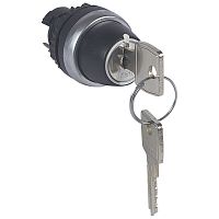 Переключатель с ключом № 455 - Osmoz - для комплектации - без подсветки - IP 66 - 3 положения с фиксацией - 90° | код 023964 | Legrand