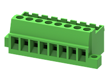 MC-PC5.08V12C-B Разъём штекерный MC, шаг 5.08мм,12 конт.с фланц.,зел., шт | код MC-PC5.08V12C-B | SUPU