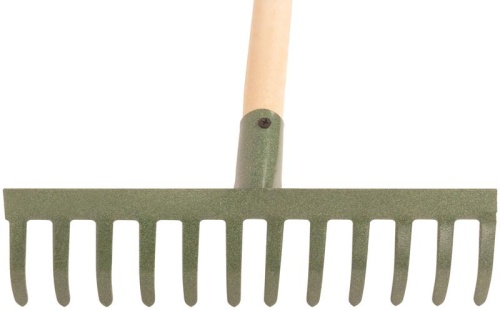 Грабли с деревянным черенком, прямой зуб, 12 зубьев | код 76961 | FIT фото 3