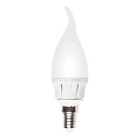 Лампа светодиодная LED-CW37-6Вт/WW/E14/FR ALM01WH пластик Uniel 08137