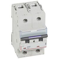 Выключатель автоматический двухполюсный DX3 40А D 50кА (3 мод) | код. 410204 |  Legrand 