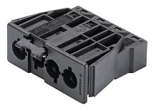 Вилочный разъем в панель, 4 полюса, пружинная фиксация, номинальные характеристики: 250/400V, 20A, цвет: черный, серия gesis GST18i4 | код 92.042.9658.1 | Wieland