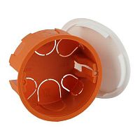 Коробка распаячная KRT 80х40мм для твердых стен, крышка IP20 (175/1575) | код Б0047255 | ЭРА