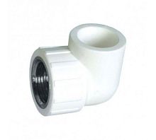 Уголок комбинированный 32 х 1' ВР полипропиленовый PPR белый | код 10125032 | VALFEX