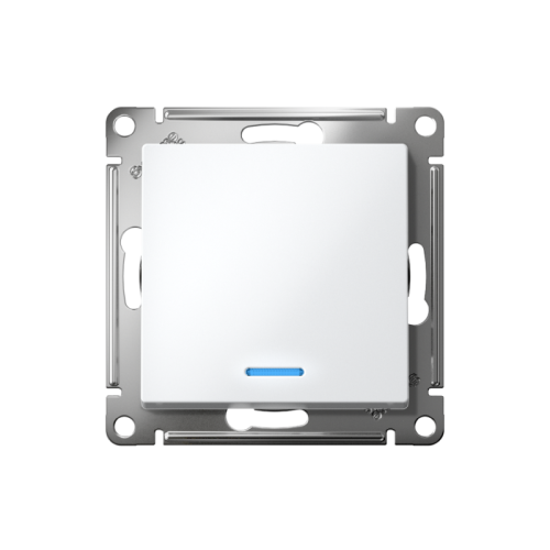 ATLASDESIGN 1-клавишный ВЫКЛЮЧАТЕЛЬ с подсветкой, сх.1а, 10АХ, быстрозажимные клеммы, БЕЛЫЙ | код ATN000113S | Systeme Electric фото 2