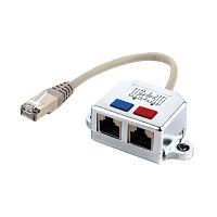 Разветвитель NCA-SP-02 FTP 1 порт RJ45 (T568A/T568B) -> 2 порта RJ45 10/100 BASE-T | код NCA-SP-02 | Cablexpert
