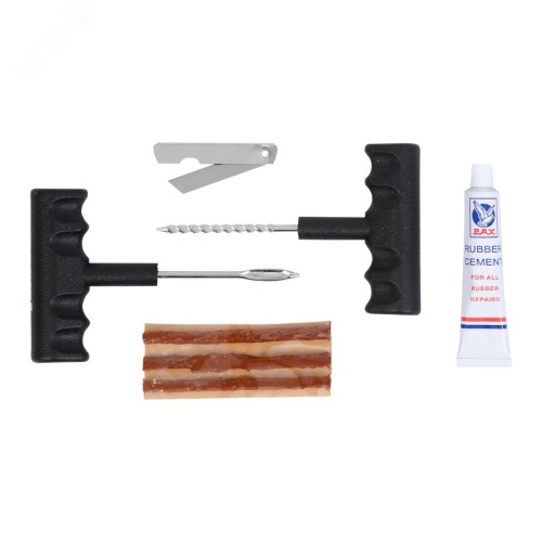 Набор для ремонта бескамерных шин 6 предметов | код 109-40005 | Мастак