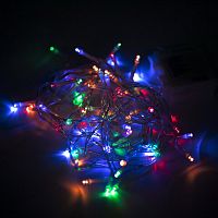 Электрогирлянда уличная ЗОЛОТАЯ СКАЗКА Нить , IP44, 100 LED, 8 м, многоцветная, батарейки | код 591292 | ЗОЛОТАЯ СКАЗКА