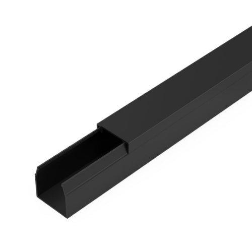 Кабель-канал черный 2-й замок в п/э 16х16 мм (84 м/уп) Промрукав | код PR03.0210 | ПРОМРУКАВ