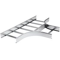 Ответвитель Т-образный 50х400 R300 в комплекте с крепежными элементами и соединительными пластинами, необходимыми для монтажа, цинк-ламельный | код LT5304KZL | DKC