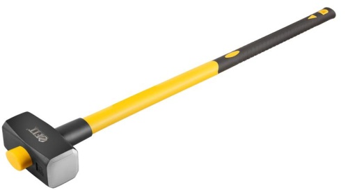 Кувалда кованая, фиброглассовая обратная усиленная ручка 900 мм, 5 кг | код 45245 | FIT
