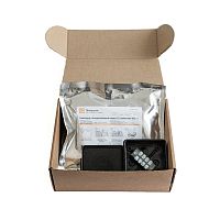 Коробка распределительная двухкомпонентная (HF) в комплекте с компаундом и с 4-кл. зажимами, сечение до 1,5 мм?, 80х80х40 черная Промрукав | код PR80.0175 | ПРОМРУКАВ