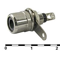 Разъём RCA SZC RP-1 (SZC), чёрный | код 107474 | SZC