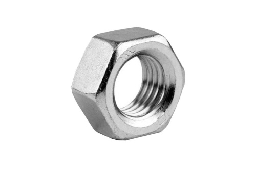 Гайка DIN 934 М16 шестигранная класс прочности 8 покрытие цинк | код DIN934-М16-8 | Крепдил