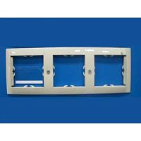 Трехместная рамка 825x227mm. Слоновая кость SIMON 34 серия (10шт) | код 34630-31 | SIMON