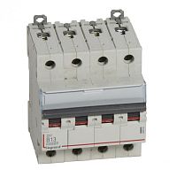 Выключатель автоматический четырехполюсный DX3 10000 13А B 16кА | код. 409064 |  Legrand 