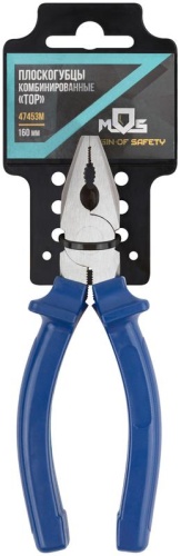 Плоскогубцы комбинированные ''Тор'', инстр. сталь, пластиковые ручки 160 мм | код 47453М | FIT фото 3 Плоскогубцы комбинированные ''Тор'', инстр. сталь, пластиковые ручки 160 мм | код 47453М | FIT фото 3