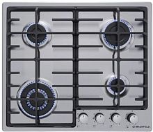 Газовая варочная поверхность Maunfeld EGHS.64.63CS/G нержавеющая сталь | код 1418584 | MAUNFELD