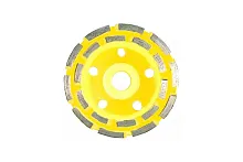 Диск алмазный шлифовальный, посадочный диаметр 22.2 мм, сегментный, двойной ряд 125 мм | код 39517 | FIT