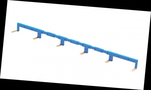 6-полюсный шинный соединитель для розеток 90.02, 90.03, синий | код 09006 | FINDER 6-полюсный шинный соединитель для розеток 90.02, 90.03, синий | код 09006 | FINDER