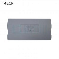 Крышка торцевая для 2-контактной push-in клеммы 4 мм2, серая | код T4ECP | ПРОВЕНТО