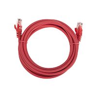 Патч-корд U/UTP, CAT 6, RJ45-RJ45, 26AWG, LSZH, красный, 3м REXANT | код 02-0293-3 | REXANT