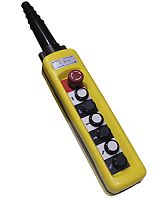 Пост кнопочный ПКТ-60Б У2, IP65, кнопка БЛОКИРОВКА с фиксацией (красная), вверх, вниз, влево, вправо, вперёд, назад, 6NO (ЭТ) | код ET011044 | Электротехник