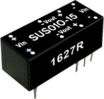 Источник питания DC-DC, 1Вт, вход 4.4…5.5В, выход 9В/111мА, изоляция 1000В DC, DIP16, 22.6х9.9х8.4мм., -25С…+71С | код SUS01L-09 | MeanWell