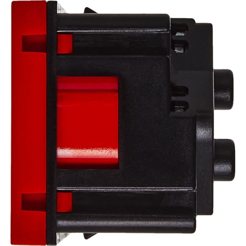 Розетка с заземлением - винтовые зажимы - без шторок 16А 250В - 45°- 2 модуля - красный | код 4525051 | Legrand фото 4